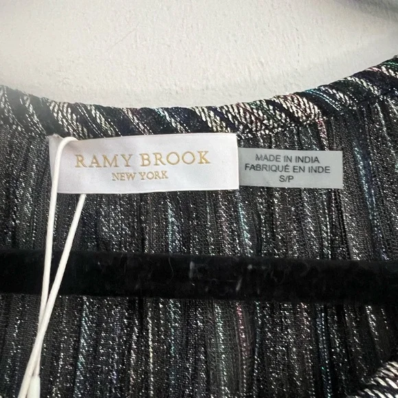 Ramy Brook Shimmering Silver Blouse - Picture 8 of 12